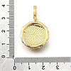 Brass Micro Pave Cubic Zirconia & Enamel Pendants KK-R222-12G-01-3