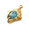 Synthetic Turquoise Pendants LS-STAS-D310-03G-03-2