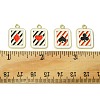 16Pcs 4 Styles Alloy Enamel Pendants ENAM-FS0001-69-5
