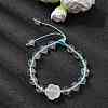 Adjustable Natural Mixed Gemstone Beads Braided Bead Bracelets for Women BJEW-L713-A-3