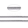 304 Stainless Steel Diamond Cut Chunky Curb Chains CHS-F013-02P-4