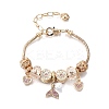 Alloy European Beads Charm Bracelets BJEW-F495-10G-2