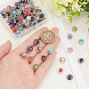 80Pcs 8 Colors Handmade Gold Sand Lampwork Beads LAMP-PH0001-24-3