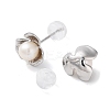 Natural Pearl Stud Earrings for Women EJEW-C083-07E-P-2