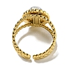 Ion Plating(IP) 304 Stainless Steel Open Cuff Rings RJEW-C079-13G-01-3