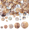 100Pcs 5 Styles Natural Akoya Shell Charms SHEL-HY0001-19-1