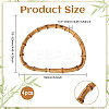 Bamboo Stick D Ring Bag Handles LS-PURS-WH0816-004-2
