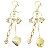 Brass Locket Pendants Keychain KEYC-YW00281-01-2
