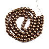 Baking Paint Pearlized Glass Pearl Round Bead Strands HY-Q003-4mm-30-3