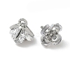 Brass Micro Pave Cubic Zirconia Pendants KK-S350-14P-2