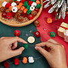 60Pcs 6 Colors Imitation Rabbit Hair European Beads FIND-PA0001-25-3