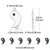 12Pcs 2 Colors Alloy Enamel Split Links Connectors ENAM-FS0001-84-4