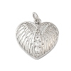 Rack Plating Brass & Clear Cubic Zirconia Pendants KK-S372-29P-1