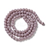 Opaque Solid Color Imitation Jade Glass Beads Strands EGLA-A039-P4mm-D13-2