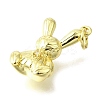 Brass Micro Pave Cubic Zirconia Pendants KK-V007-21G-2
