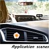 2Pcs 2 Colors Gesso Car Air Vent Decorations AJEW-FH0002-51-5