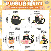 10Pcs 5 Styles Halloween Theme Rack Plating Alloy Enamel Pendants ENAM-YW0006-21-2