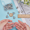 26Pcs 26 Styles 304 Stainless Steel Pendants STAS-WR0001-37P-3