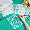 12 Sheets PET Drawing Painting Stencils Templates DIY-WH0430-339-3