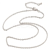 Brass Cable Chains Necklaces for Women NJEW-D302-47P-4