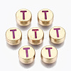 Alloy Enamel Beads ENAM-S122-029T-RS-1