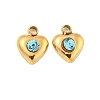 304 Stainless Steel Pendants STAS-L080-008G-04-1