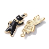 Alloy Enamel Pendants ENAM-O001-08K-G-2
