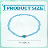 1Pc Lampwork Evil Eye & Glass Beaded Stretch Bracelets BJEW-LP0004-13B-2
