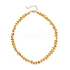 Natural Amber Chip Beaded Necklaces for Women NJEW-JN05862-4