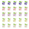 25Pcs 5 Colors Acrylic Charms KY-TA0001-22-2