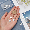 12Pcs 3 Styles Brass Micro Pave Clear Cubic Zirconia Pendants ZIRC-BBC0003-53-3