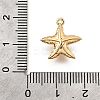 Brass Pave Clear Cubic Zirconia Charms KK-C096-14B-G-3