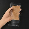 50Pcs Kraft Paper Hair Clip Display Cards CDIS-YW0001-07-4