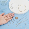 8Pcs 4 Styles 304 Stainless Steel Satellite Chain Bracelet Slider Making AJEW-AR0001-87-5