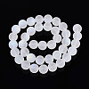 Frosted Transparent Glass Beads Strands GLAA-T032-T10mm-MBB13-1