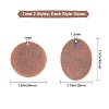 20Pcs 2 Style Metal Tags KK-SC0002-07-2