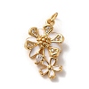 Brass Micro Pave Cubic Zirconia Pendants LS-KK-K358-01C-G-1