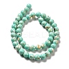 Synthetic Turquoise and Sea Shell Assembled Beads Strands G-D482-01C-08-3