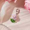 Resin & Glass Beaded Pendant Decorations HJEW-MZ00169-3