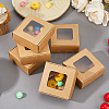 Kraft Paper Candy Storage Box CON-WH0084-90A-4