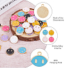 70Pcs 7 Colors Alloy Enamel Pendants ENAM-FH0001-73-6