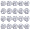 20Pcs Grey Cube Letter Silicone Beads 12x12x12mm Square Dice Alphabet Beads with 2mm Hole Spacer Loose Letter Beads for Bracelet Necklace Jewelry Making JX436V-1