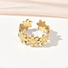 Adjustable 304 Stainless Steel Cuff Open Rings for Women RJEW-Z122-03G-04-2