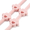2 in 1 Silicone Baby Pacifier Holder Chains AJEW-G050-02C-2