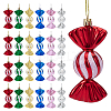 24Pcs 6 Colors Christmas Electroplate Plastic Candy Pendants Decorations KY-BC0001-47-1