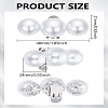 2Pcs Plastic Imitation Pearl Shoe Decoration FIND-LP0003-72-2