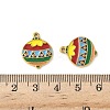 304 Stainless Steel Enamel Pendants STAS-L300-012G-38-3