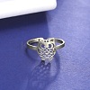 Non-Tarnish 304 Stainless Steel Open Cuff Rings RJEW-H213-01P-1