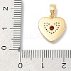 Brass Micro Pave Cubic Zirconia Pendants KK-Q030-02C-G-2