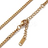 Ion Plating(IP) 304 Stainless Steel Curb Chain Necklace for Men Women NJEW-K245-018C-2